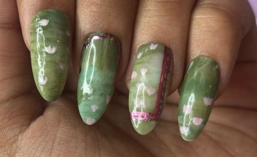 Matcha Nails Design